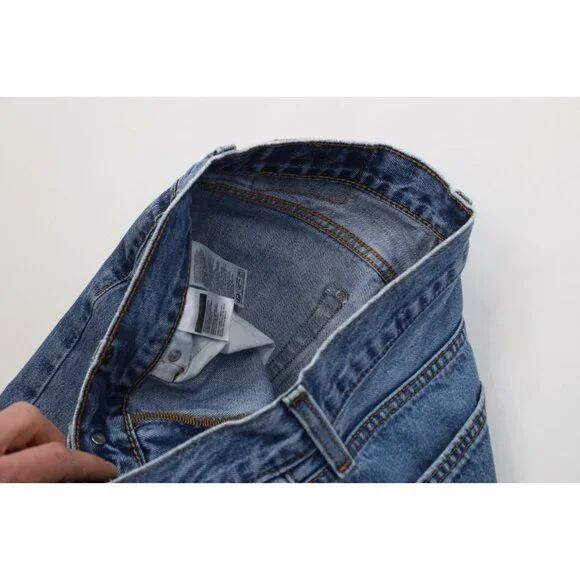 Vintage Y2K Levis 505 Mens 30x30 Faded Regular Straight Leg Denim Jeans Blue